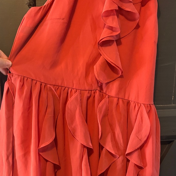Listicle Peach Ruffle Dress - Picture 5 of 5